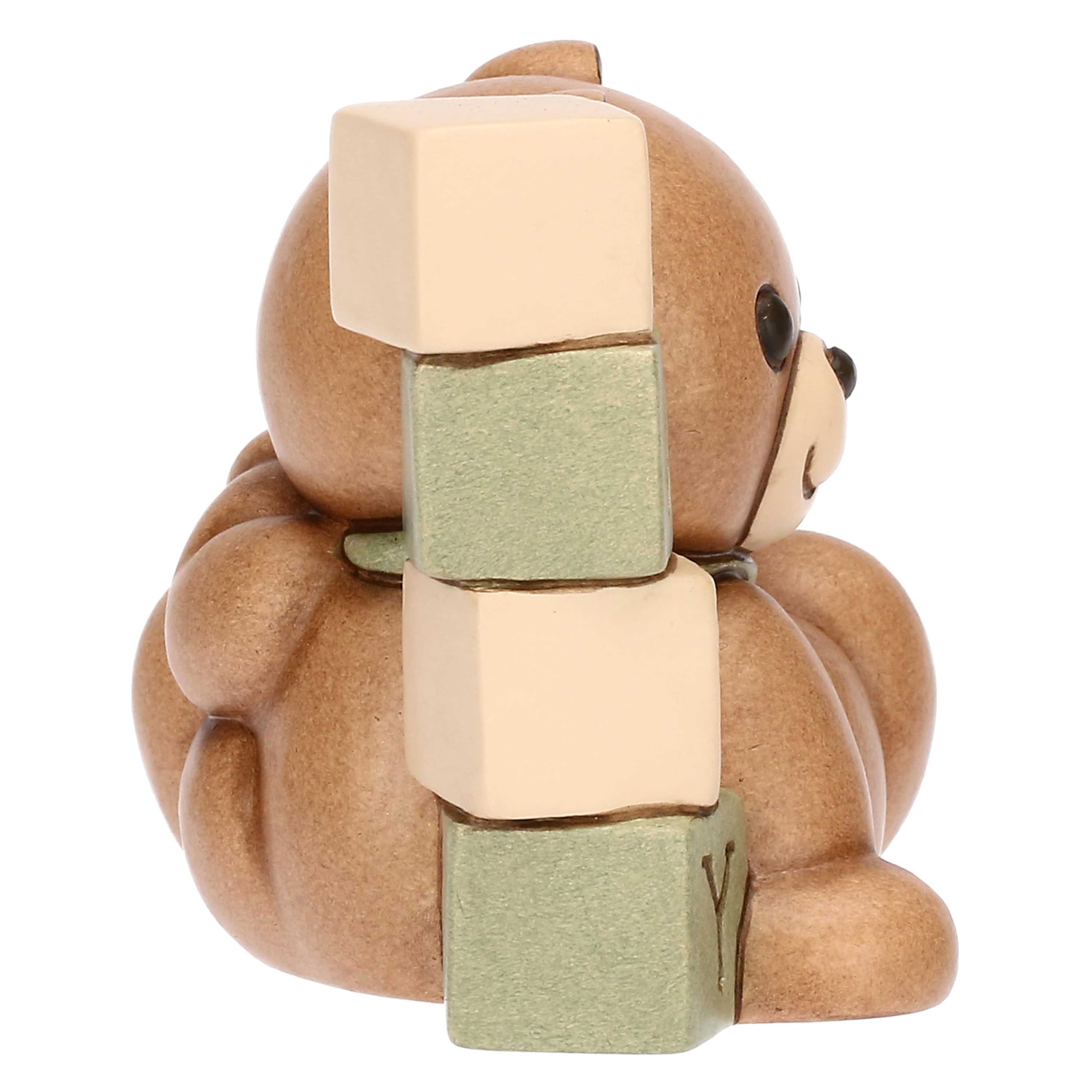 Teddy baby shower in ceramica - Ceramica - 6,6x5,6x6,3 cm - 2