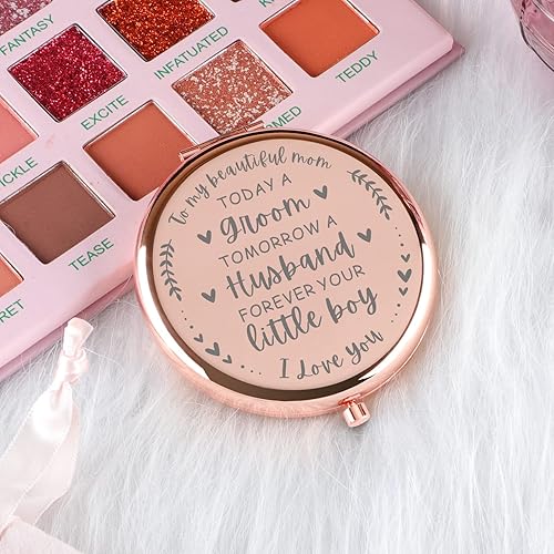 Miniatura 2 de Mother of The Groom Gifts from Groom Rose Gold Compact Mirror Wedding Gift for Mom from Groom Personalized Gifts for Mom Bonus mom New Mom Stepmom