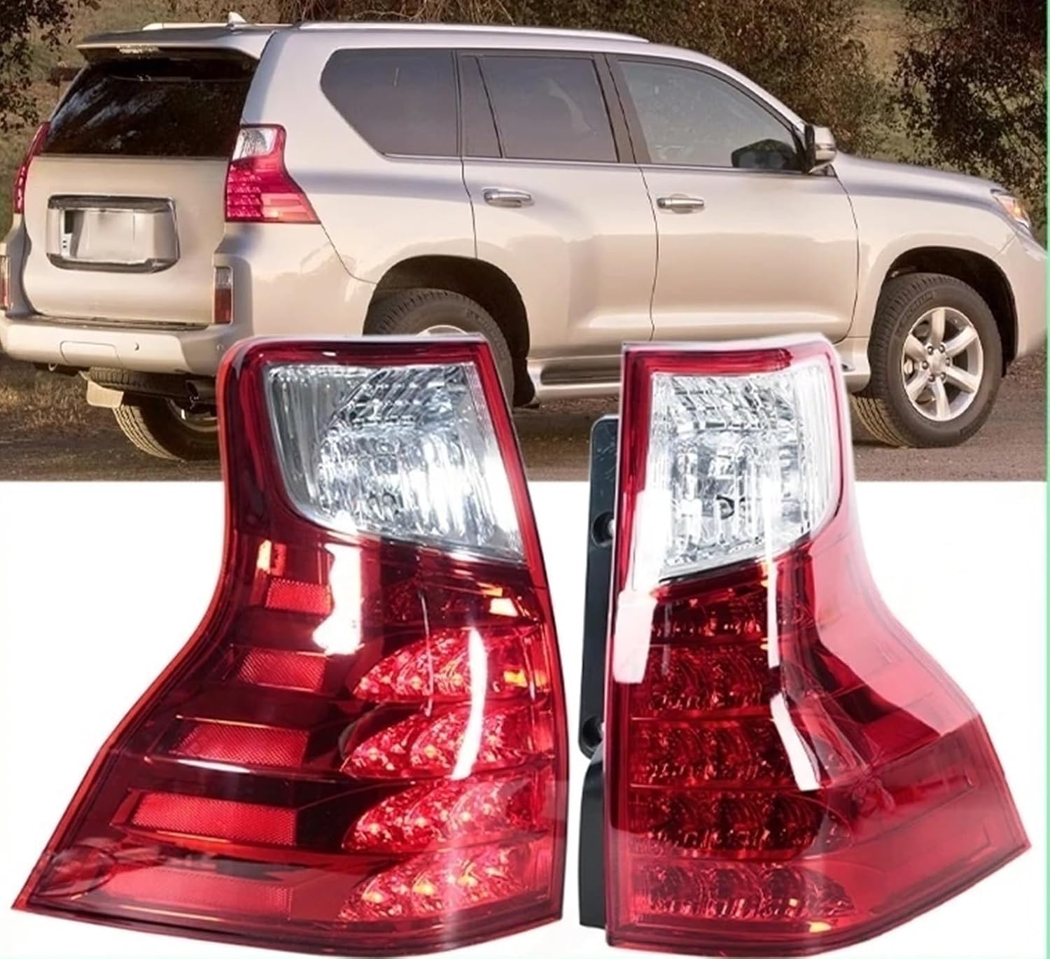 Compatible With Lexus GX460 2010-2013 Automobile Accessories Tail Light Assembly Turn Signal Brake Light Reverse Light 8156160841 8155160A01(Only 1 Left)