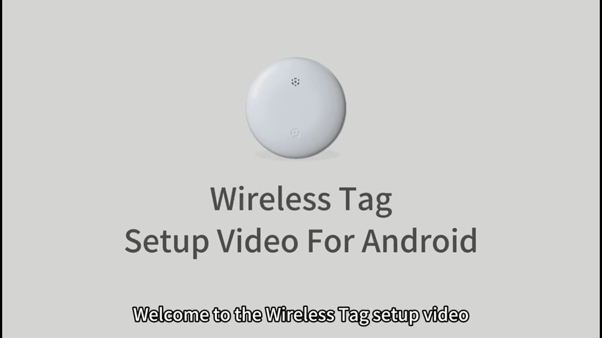 Watch Wireless Tag Setup Video For Android on Amazon Live
