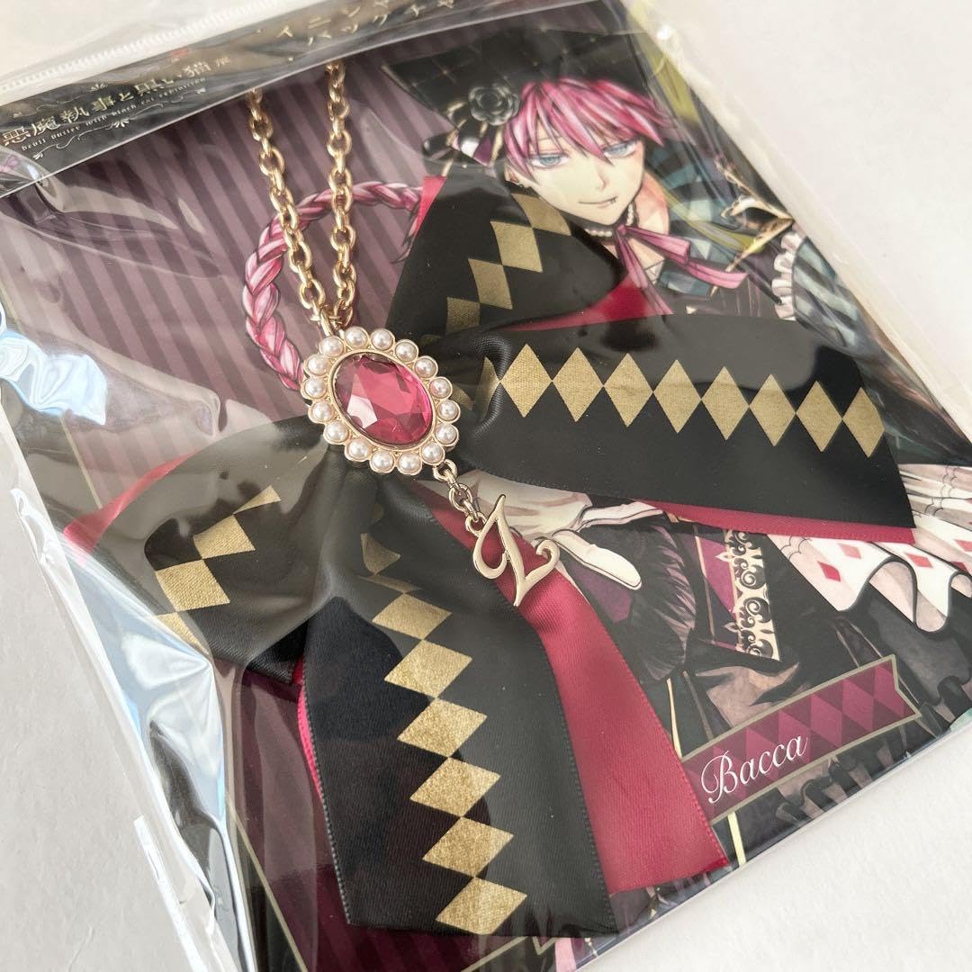 悪魔執事と黒い猫 イニシャルリボンバックチャーム テディ