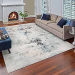 Rugs Modern Soft Abstract Area Rugs for Living Room/Bedroom/Kitchen & Dining Room,Medium Pile Home Decor Carpet Floor Mat (Grey9, 3' 11" x 5' 3")