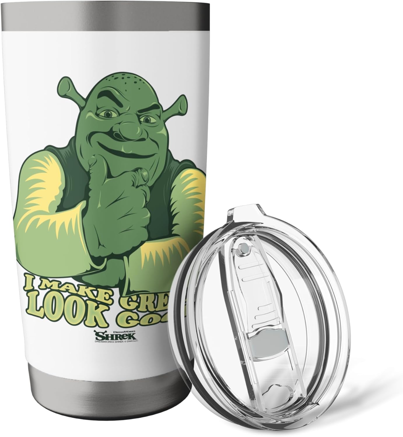 Shrek Make Green Look Good Stainless Steel Insulated Tumbler - Image 5