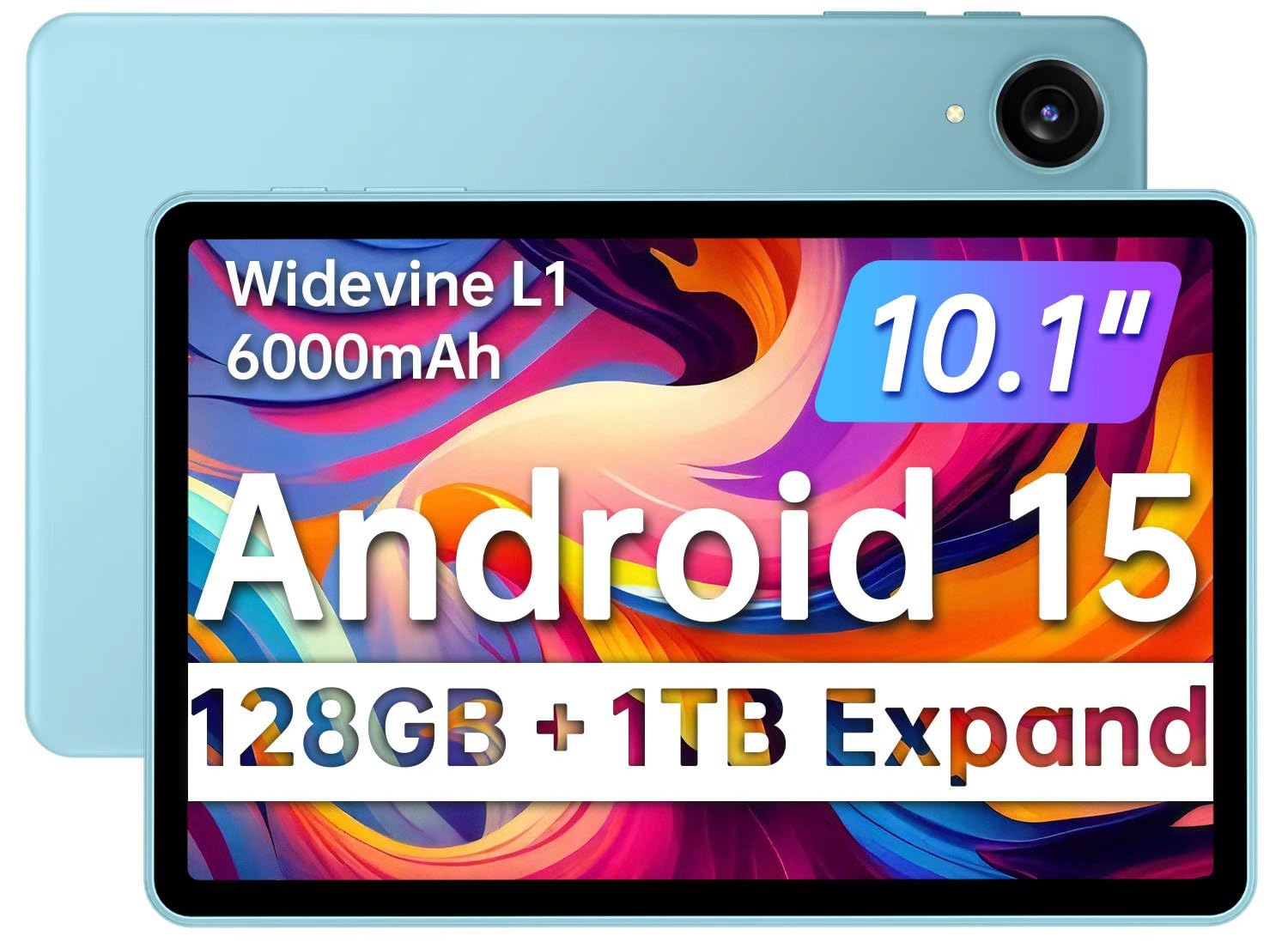 Amazon.com : JIKOCXN Tablet 10.1 inch Android 15 Tablets, 128GB