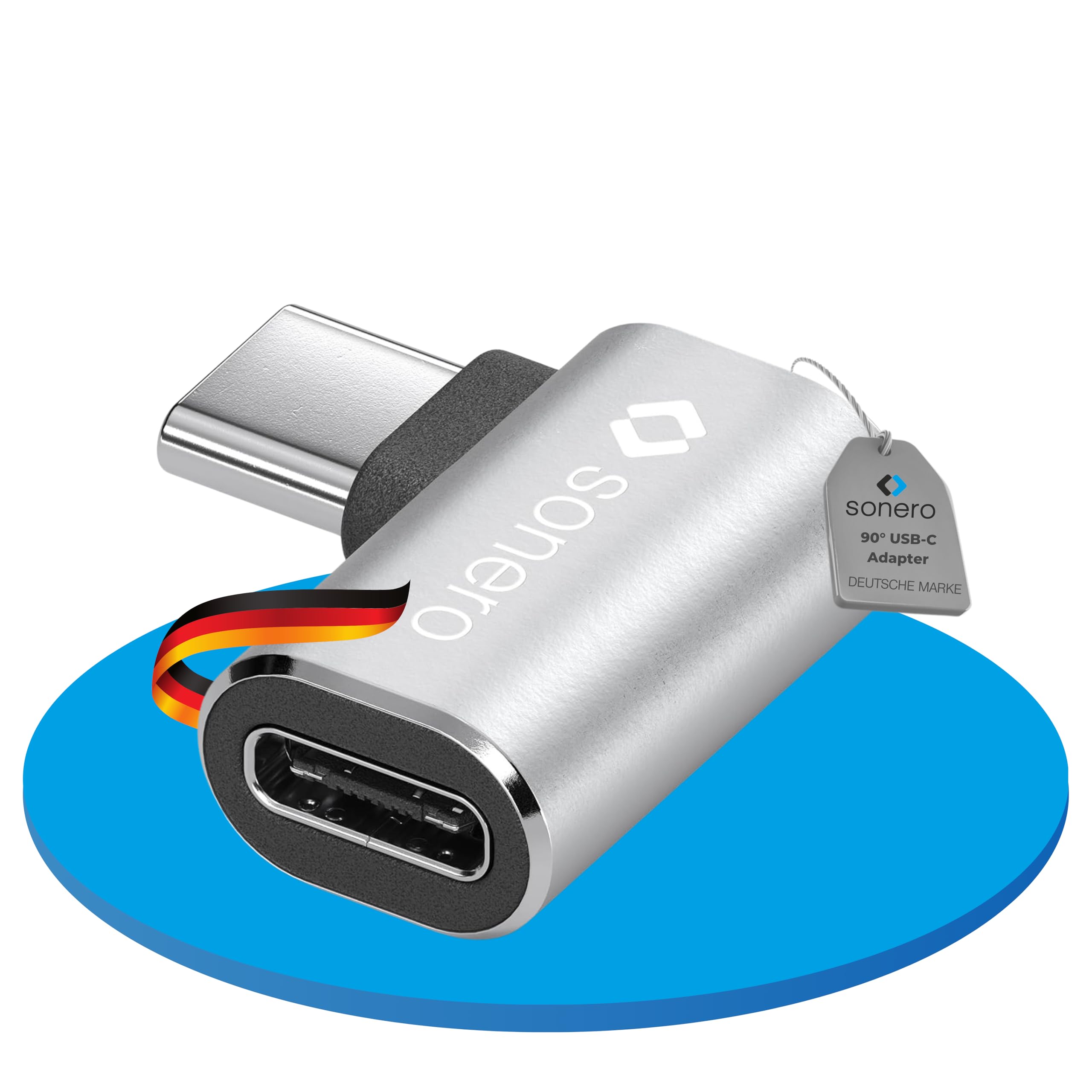 VISAGLOR PD 240 W Lot De 2 Adaptateurs USB C à 90 ° Rotation à 360° + 180° USB-C Connecteur Coudé Transfert De Données Adaptateur Coudé De Type C Pour 1Phone16/15/Ma-book/1Pad Serie