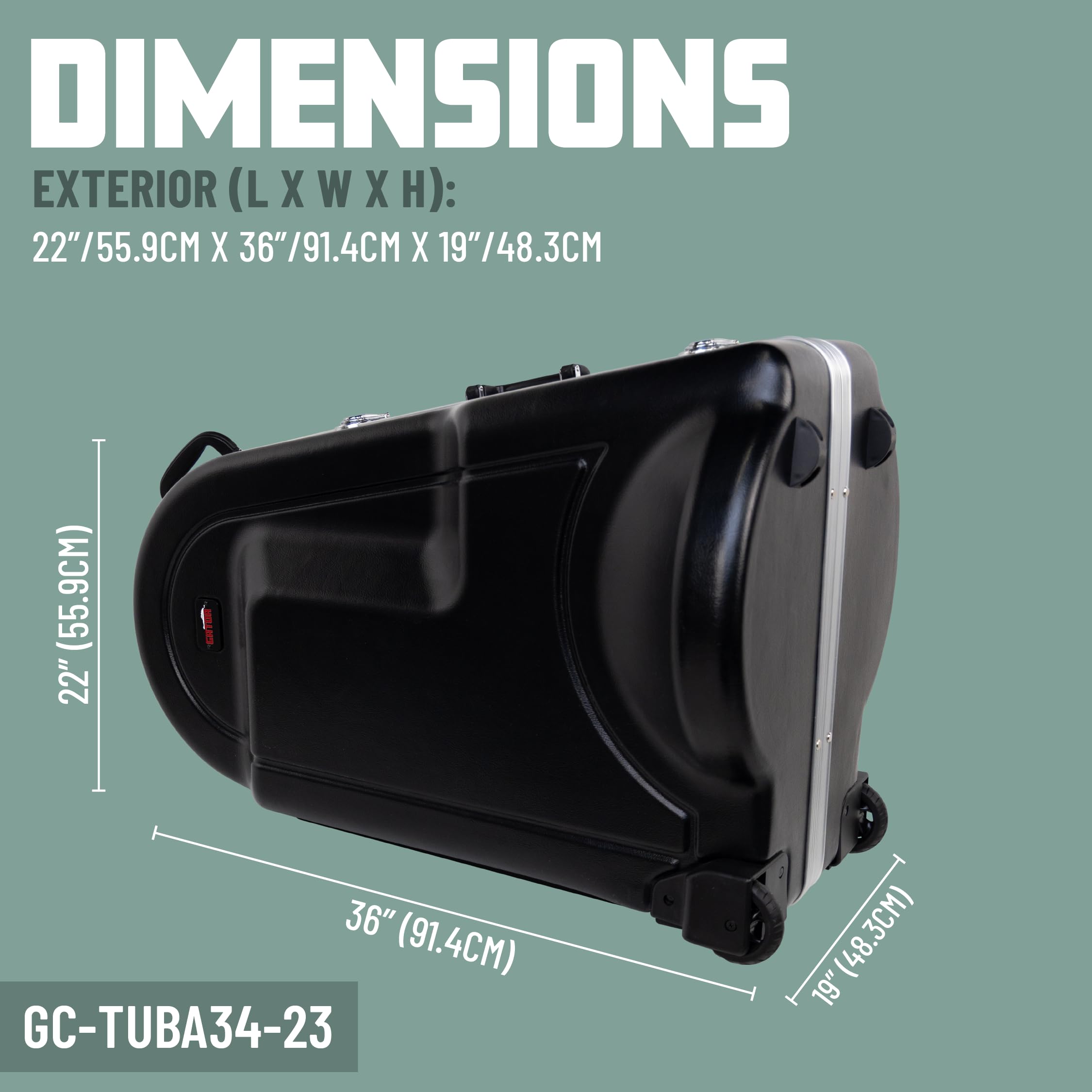 Amazon | Gator Cases Tubaケース (GC-TUBA34-23) | 金管楽器