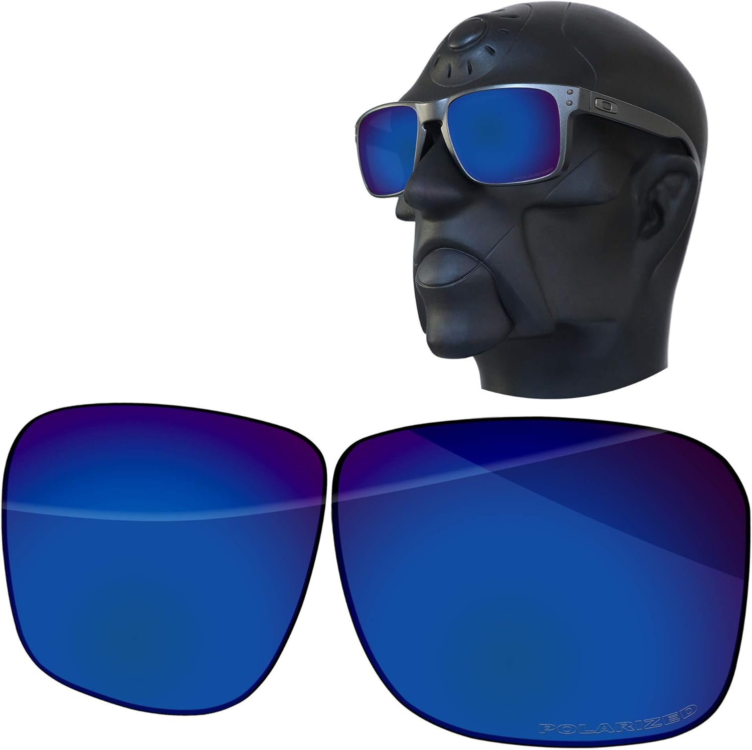 Ensky Replacement Lenses for Oakley Holbrook XL OO9417 Sunglasses - Retro Blue