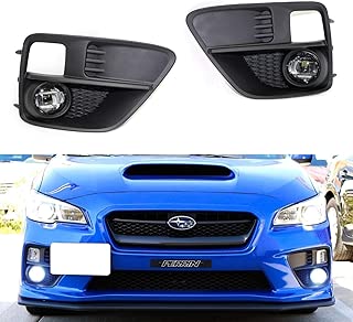 iJDMTOY LED Projector Fog Lights Kit For 2015-2017 Subaru WRX or Sti, Includes (2) 15W High Power CREE XB-D LED Fog Lamps, Pair of Matte Finish Garnish Bezels & Wiring Harness - coolthings.us