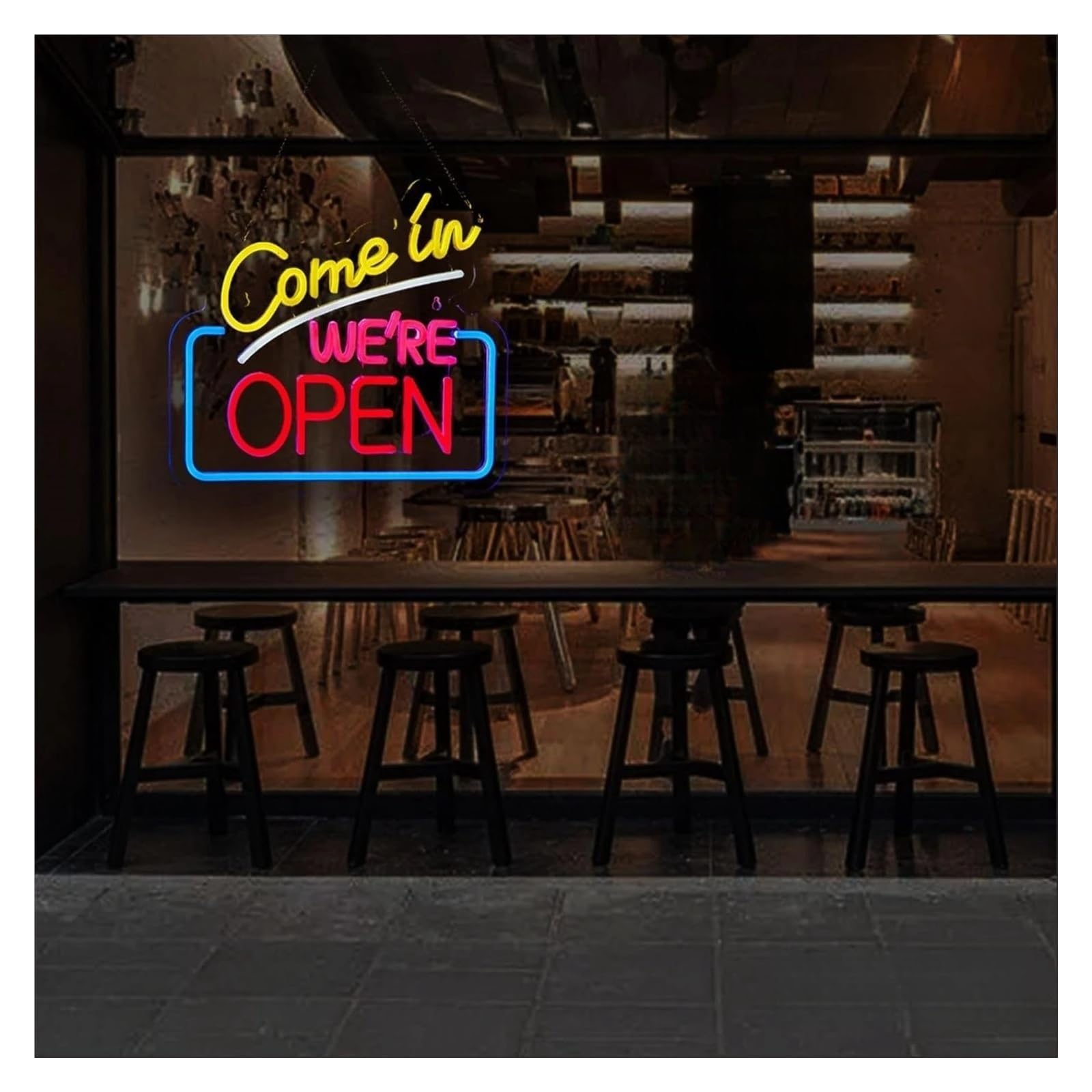 Affari per insegne al per neon per alimentazione per luminosità regolabile entra siamo aperti lettera per luci per neon