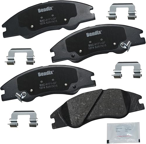 Vista 158 de Bendix Priority1 CFC1035 Pastillas de freno delanteras de cerámica para modelos seleccionados Chevrolet Aveo, Aveo5, Optra, Spark, Spark EV, Pontiac