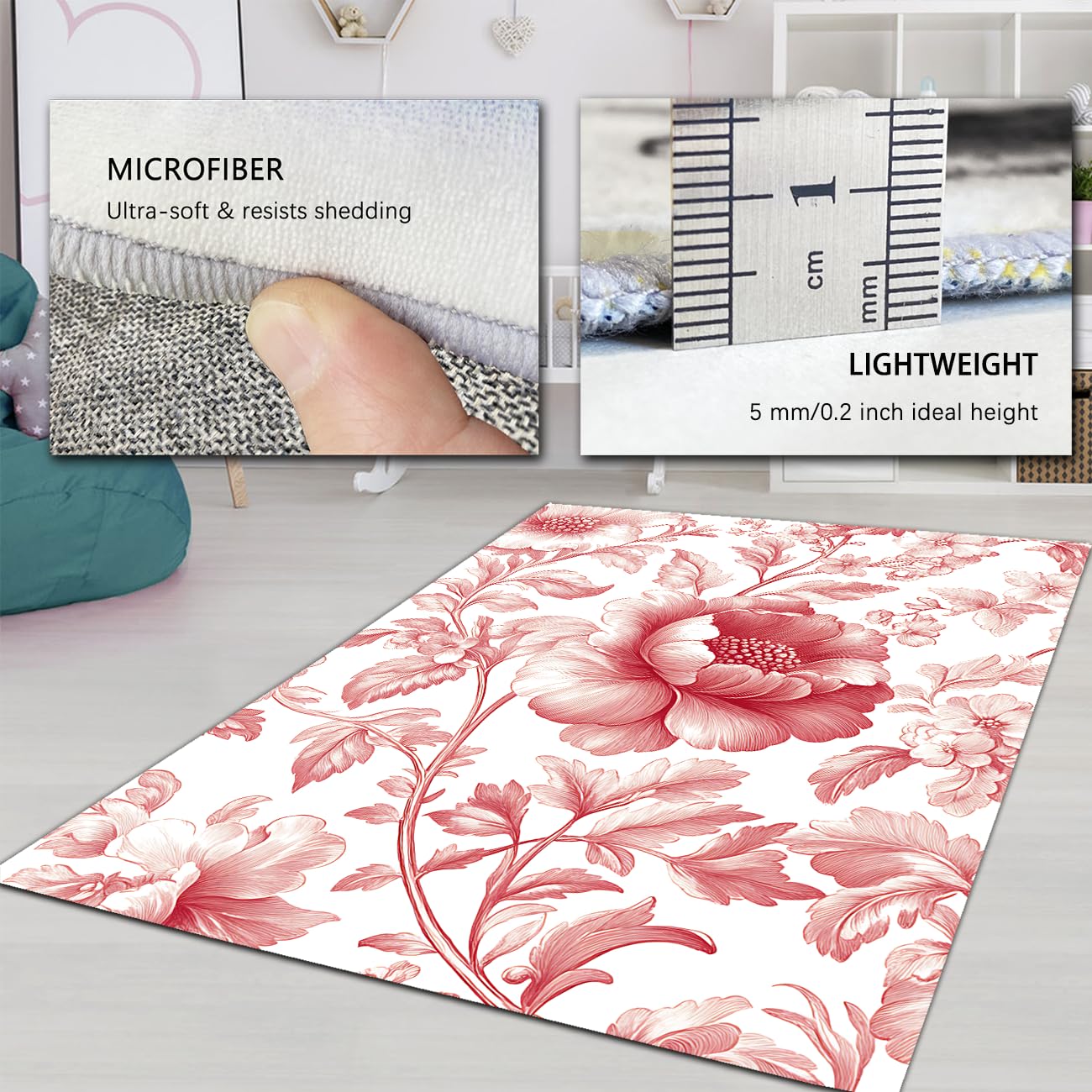 Dywaniki w tradycyjnym chińskim stylu do salonu sypialni można prać w pralce 180 x 240 cm dywan klasyczna piwonia kwiatowy dywan podłogowy do akademików wystrój domu niskie runo