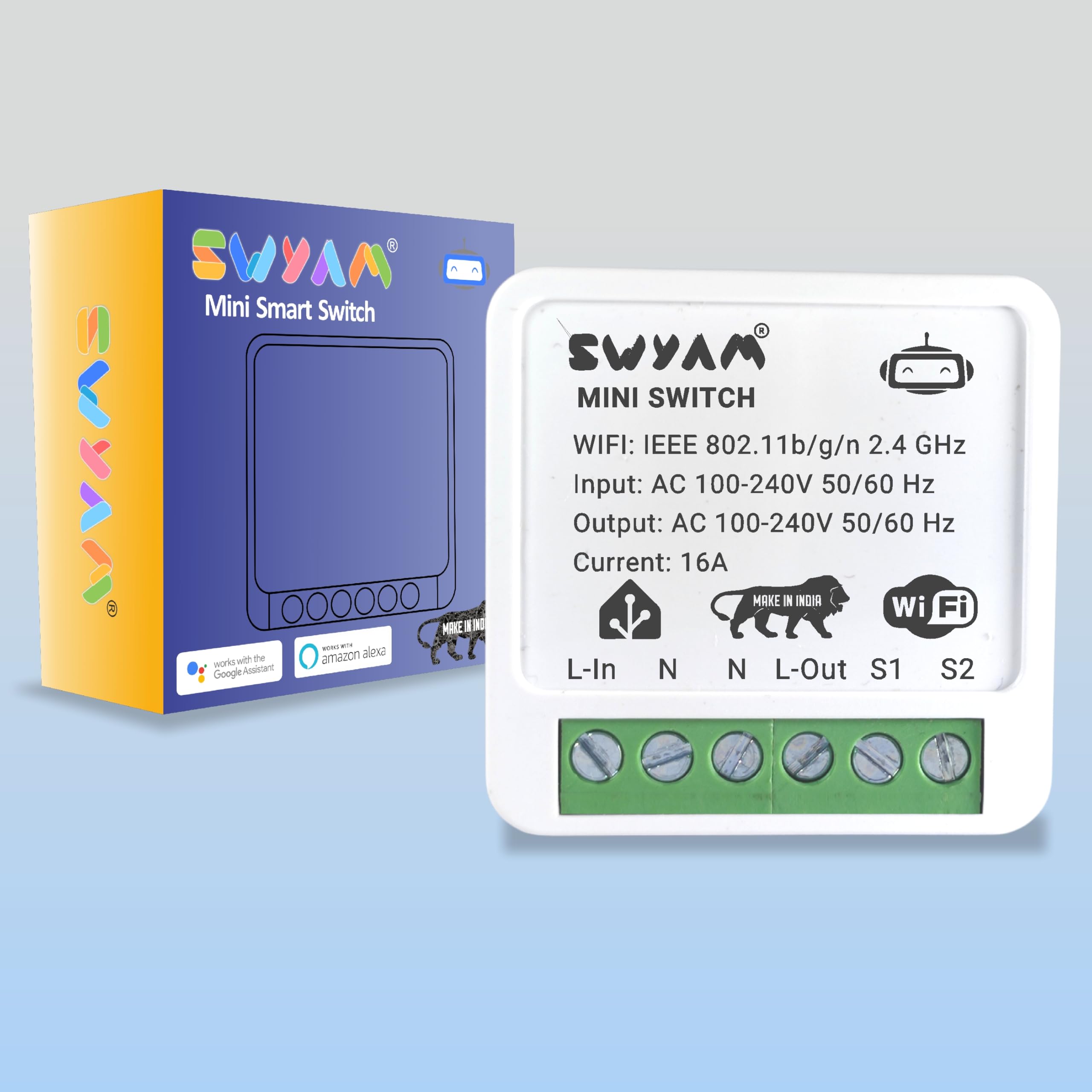 Home Assistant-Compatible SWYAM® Wi-Fi Smart Mini Switch 16A | Voice Control via Alexa & Google | 2-Way Switch | Timer & Scheduler | No Hub Needed-image-45
