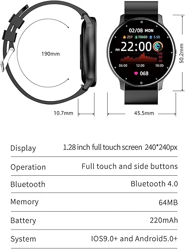 Miniatura 2 de Rival - Relojes inteligentes para hombres, mujeres y adolescentes  Reloj de fitness todo en uno  Reloj de contador de pasos, reloj con monitor de