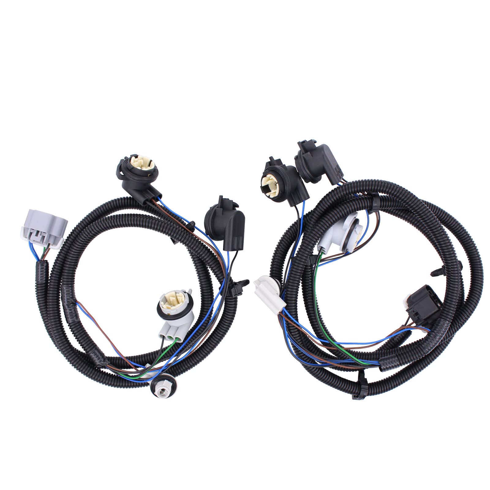 Photo 1 of XtremeAmazing 2Pcs Rear Driver and Passenger Side Tail Light Wiring Harness for Silverado 1500 2500 3500 2003-2007