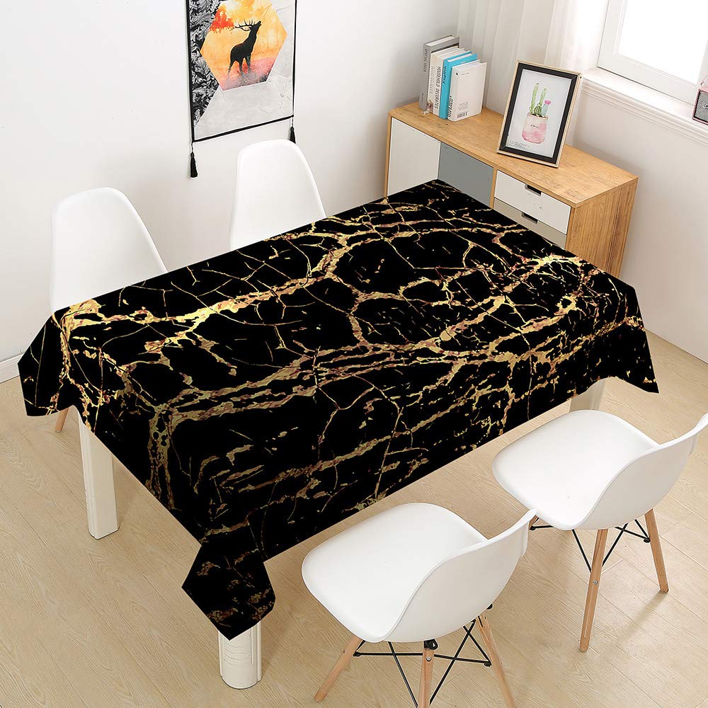 Nappe en marbre rectangulaire imperméable et lavable 140x260cm