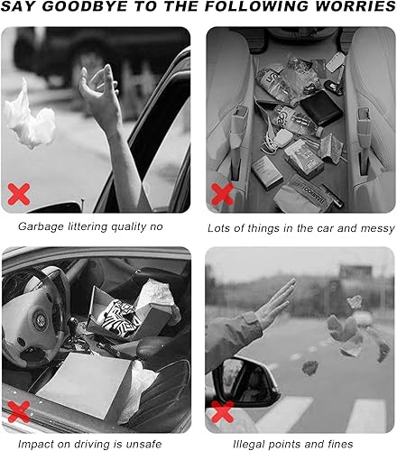 Miniatura 4 de Organizador de respaldo de asiento de automóvil, bolsa colgante plegable de gran capacidad con 3 bolsillos adicionales, organizador de
