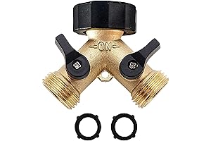 Brass Garden Hose Splitter 2 Way Quick Repairs