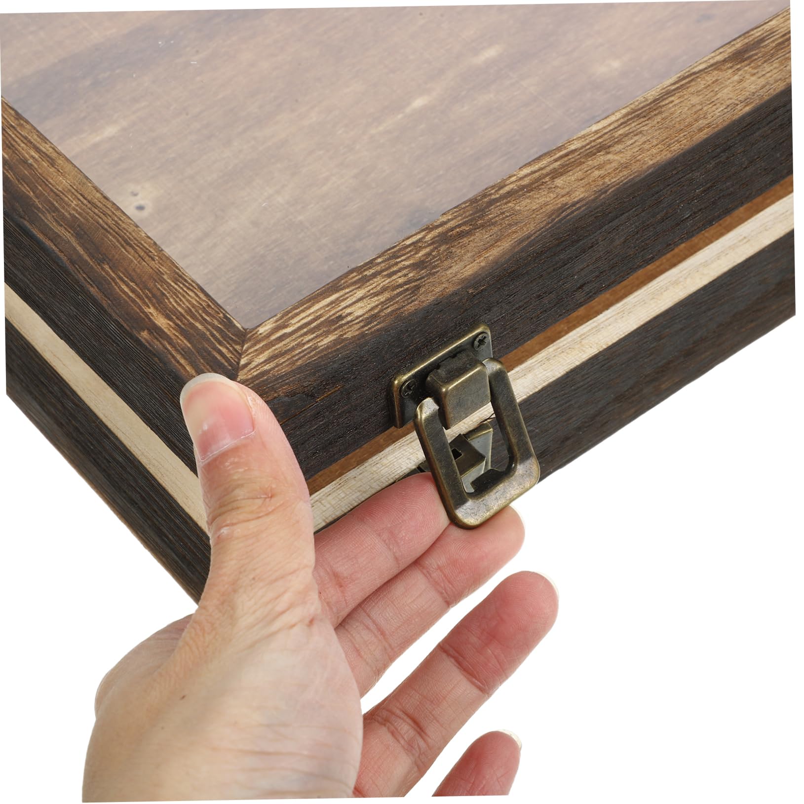 Ciieeo Vetrina e Conservazione Marrone in Legno per Insetti Scatola Vintage con Coperchio Trasparente per Esposizione di Campioni e Gioielli da Parete