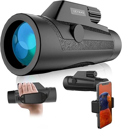 Miniatura 1 de Monocular Telescope, 12×50 HD Monocular Telescope with Smartphone Holder & Tripod, High Power Compact Monoculars for Adults Kids for Bird Watching