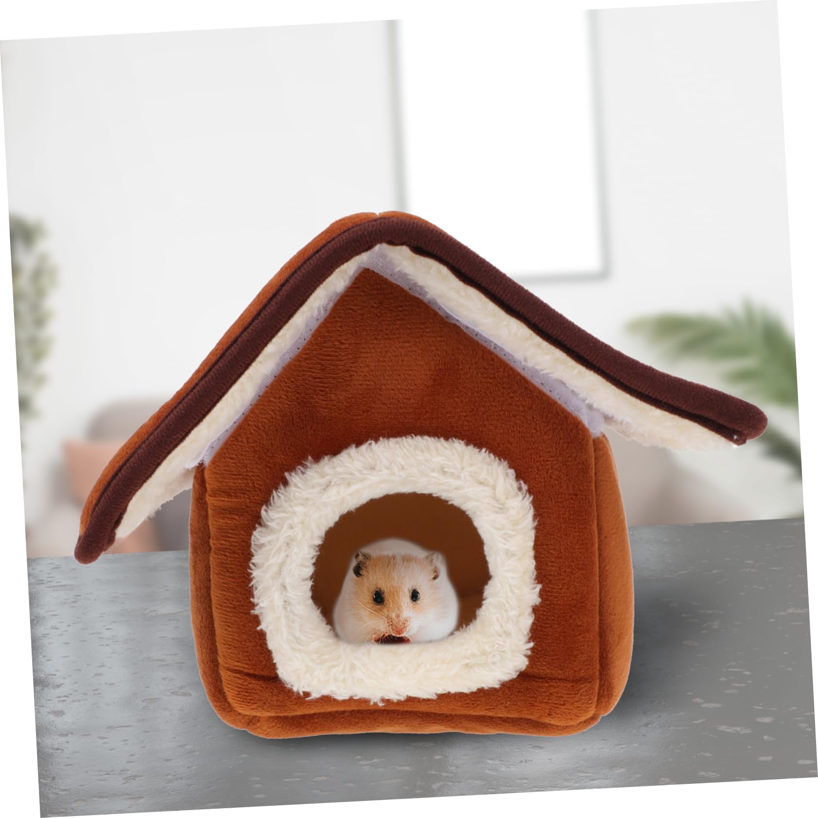 POPETPOP 2 STK Baumwollnest Für Kleine Haustiere Kuschelhüttenzelt Warmer Hamsterkäfig Hamster Lebensraum Bett Rattenhaus Hamsterversteck Hamsterbett Baumwolle Haustierzubehör Kleine Tiere