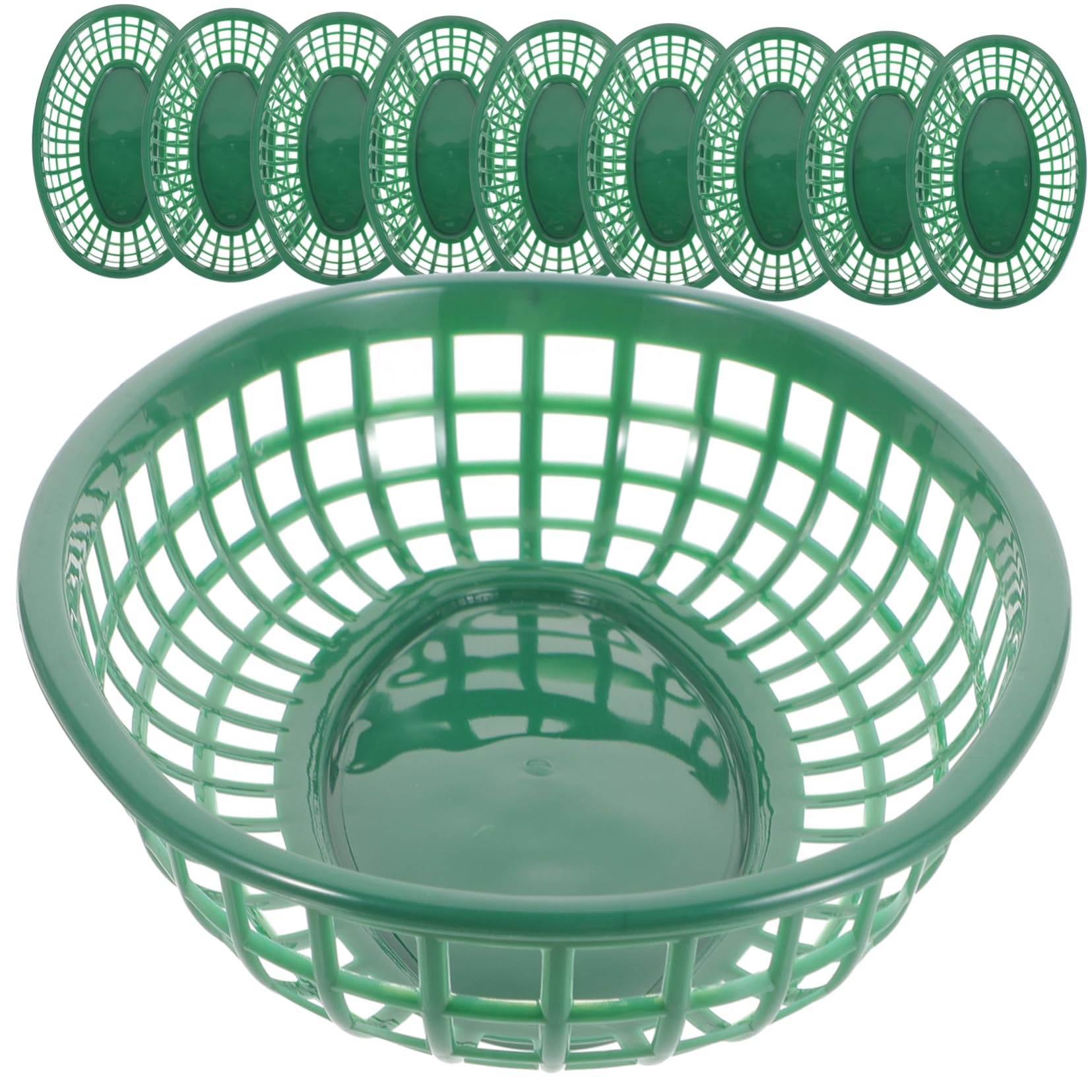 10pcs Home Fruit Container Snack Baskets Basket for Fried Chicken Baskets for Serving Food Serving Plate Desktop French Fries Containers Fry Basket Fast Food Baskets Fruit Basket