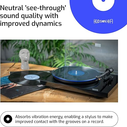 Vista 44 de Tapete acrílico para plato giratorio de 11.75 pulgadas, tapete acrílico de disco de vinilo blanco mecanizado de precisión con hueco de etiqueta