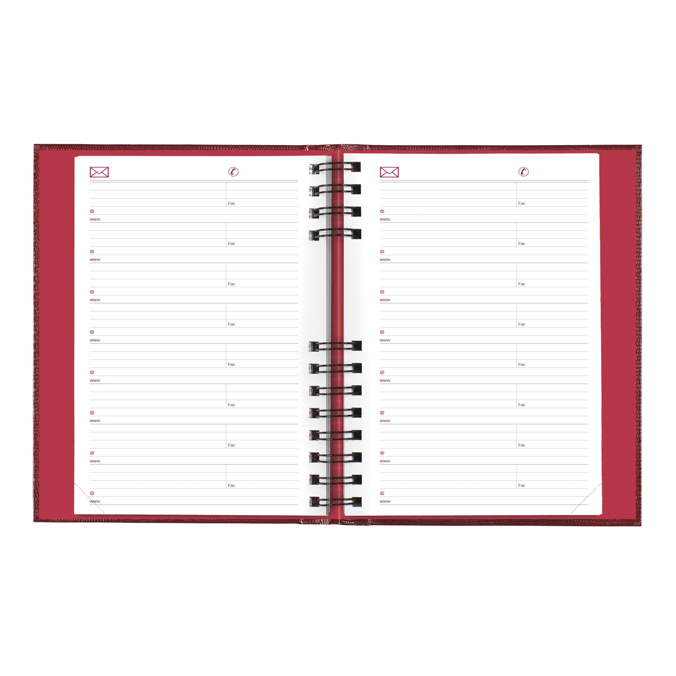 Brownline®, agenda giornaliera/mensile CoilPro™ 2027, 12 mesi, da gennaio a dicembre, rilegatura a doppio filo, 21 x 14,6 cm, rosso brillante (CB389C.RED)