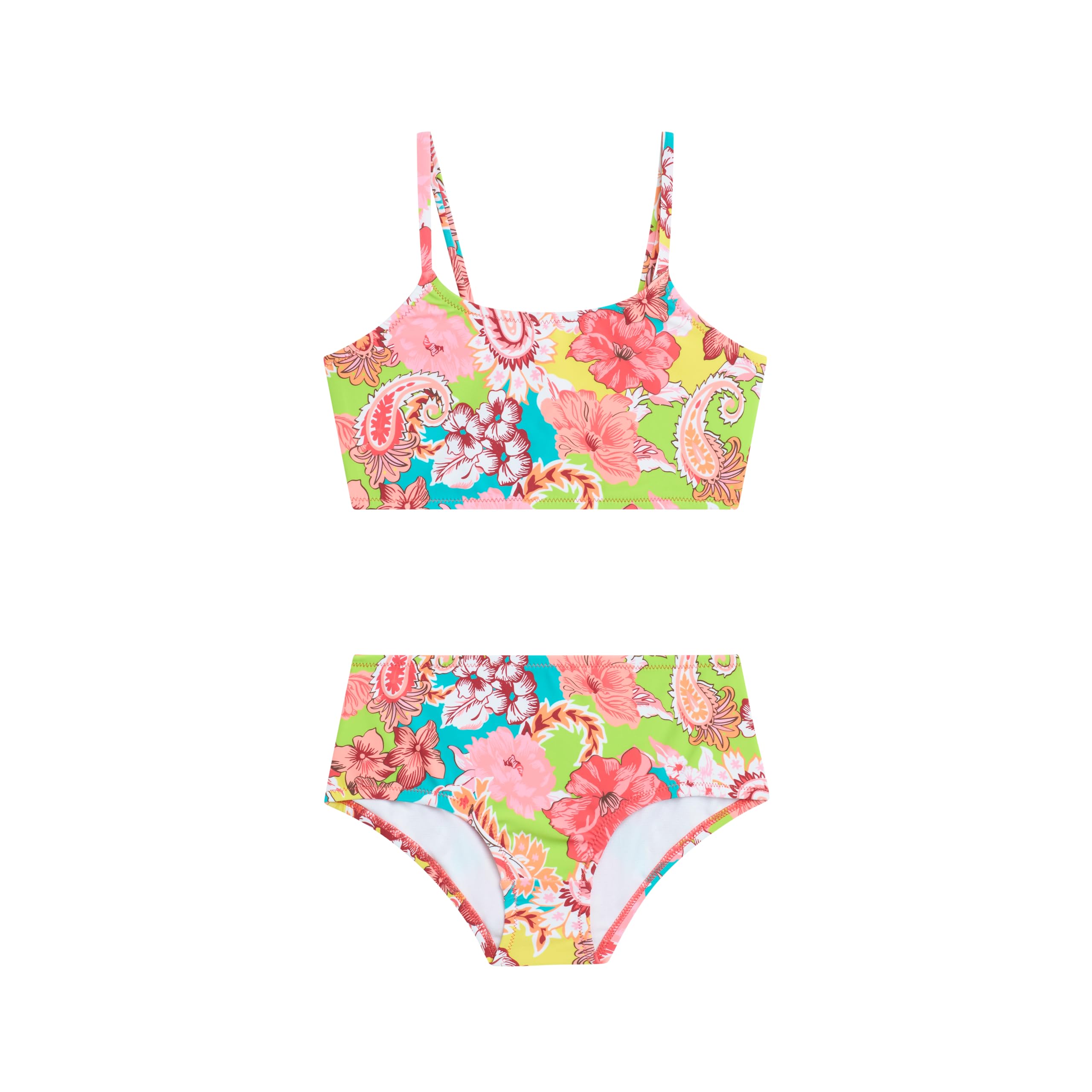 Kanu Surf Girls' Tammy Beach Sport Square Sun Bikini 2-piece Swimsuit