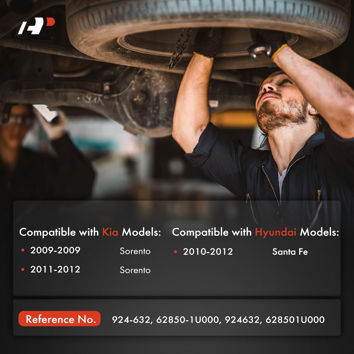 A-Premium Spare Tire Hoist Spare Tire Winch Carrier Compatible with Kia Sorento 2009 2011-2012 & Hyundai Santa Fe 2010-2012