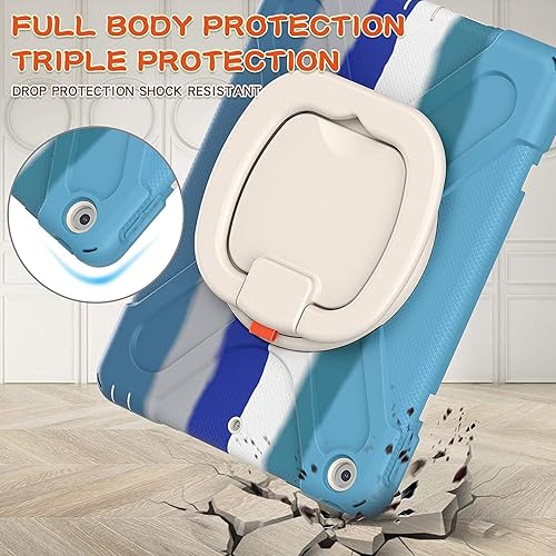Vista 211 de Funda para iPad (A16) de 11 pulgadas 2025, Aslo para iPad 10 de 10.9 pulgadas 2022, funda resistente a prueba de golpes, soporte giratorio, soporte