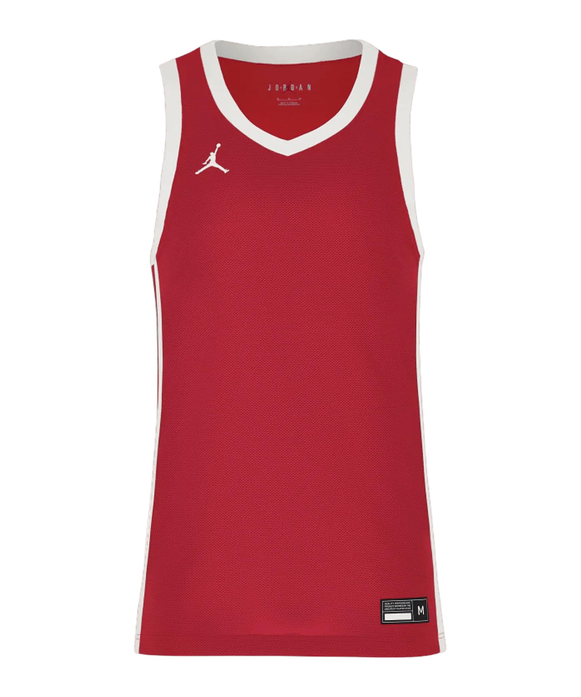 NIKE Canotta Basket Uomo Jordan Team25 Basketball Stock Jersey University Red Taglia L