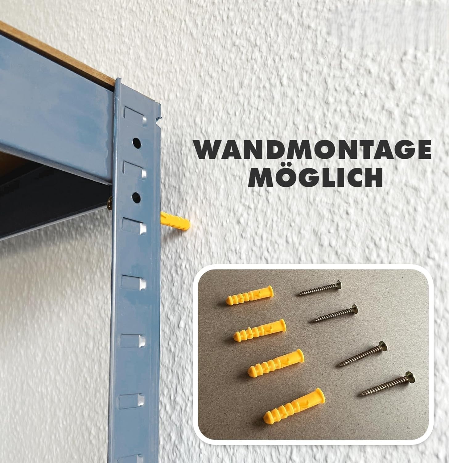 plafondplank voor garage, 91 x 244 cm plafondplank voor garage, verstelbare planken van koudgewalst staal voor opslag en organisatie in de garage, draagvermogen van 272 kg, 56-101 cm zwart | NL