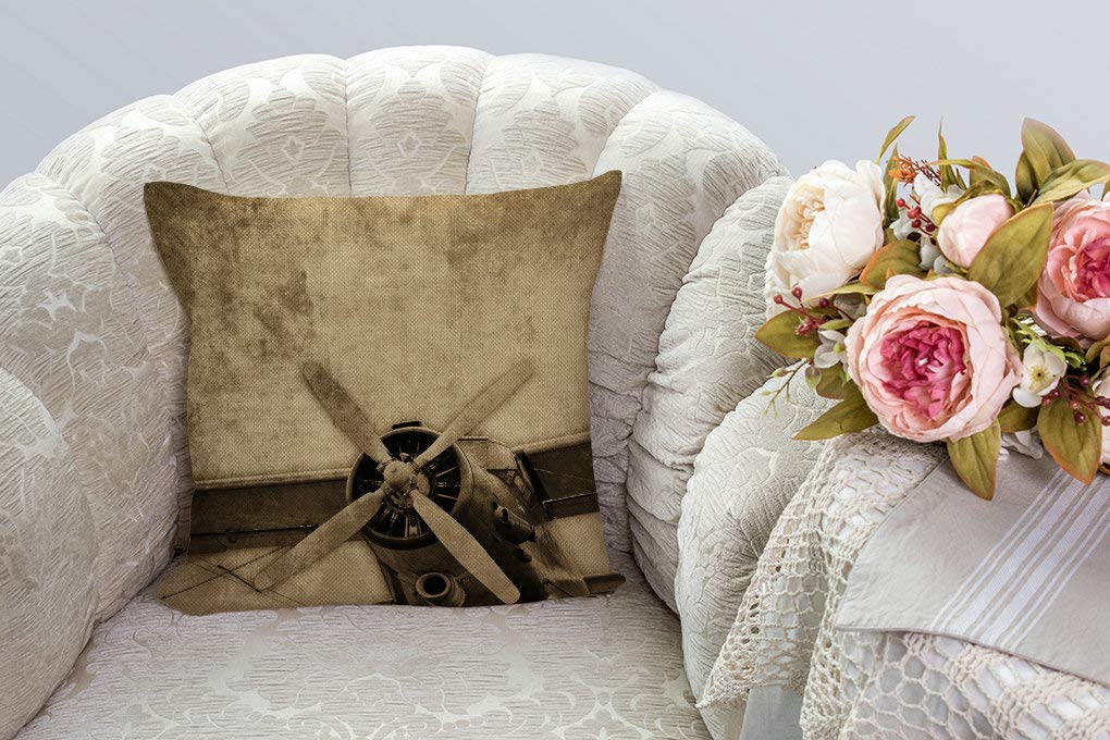 Amazon.com: SSOIU Old Aircraft Throw Pillow Cover, Vintage