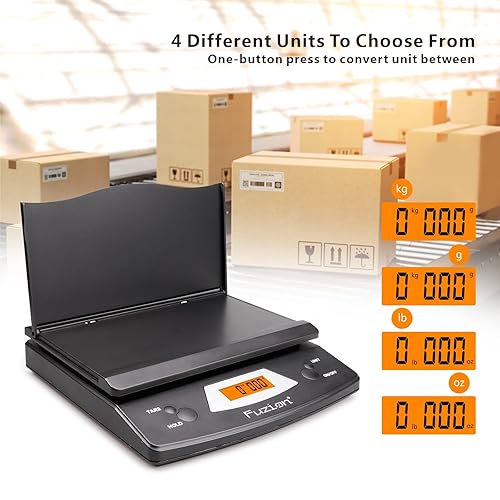 Miniatura 4 de Fuzion Báscula postal de envío digital, escala de paquete de 86 lb/0.1 oz con función de retención y tara, escala de franqueo para paquetes de envío