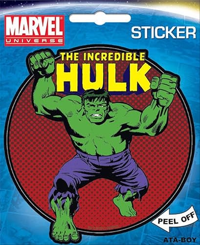 Ata-Boy Marvel Comics The Incredible Hulk - Adhesivo a todo color (4 pulgadas)