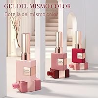 Vista 4 de Double Rhythm Juego de 6 piezas de 15 ml de esmalte de uñas en gel, mismo color, misma botella, kit de esmalte de uñas semipermanente, arte de uñas