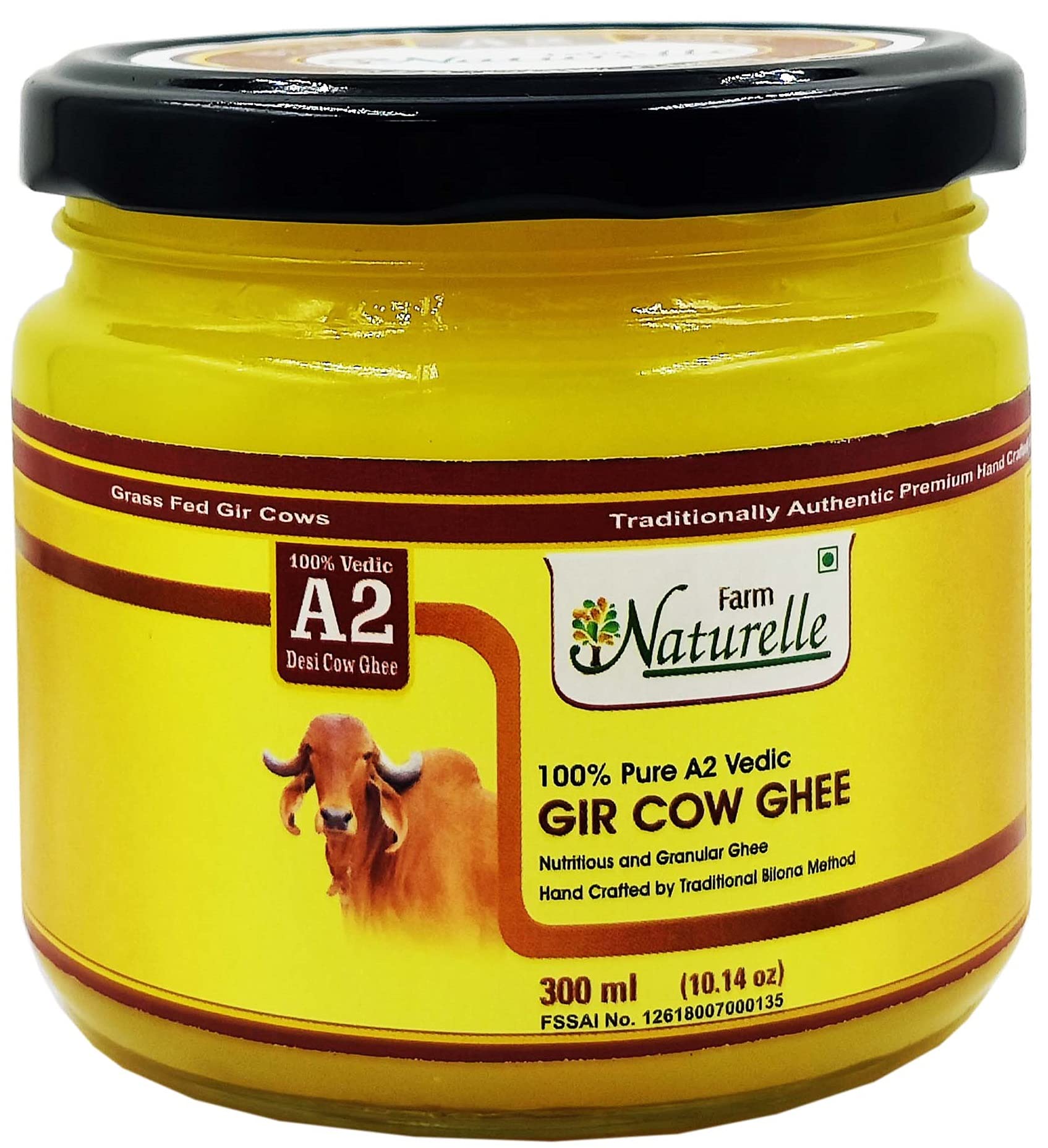 Farm Naturelle A2 Pure Gir Cow Ghee 300ml Extra In | Desertcart GB