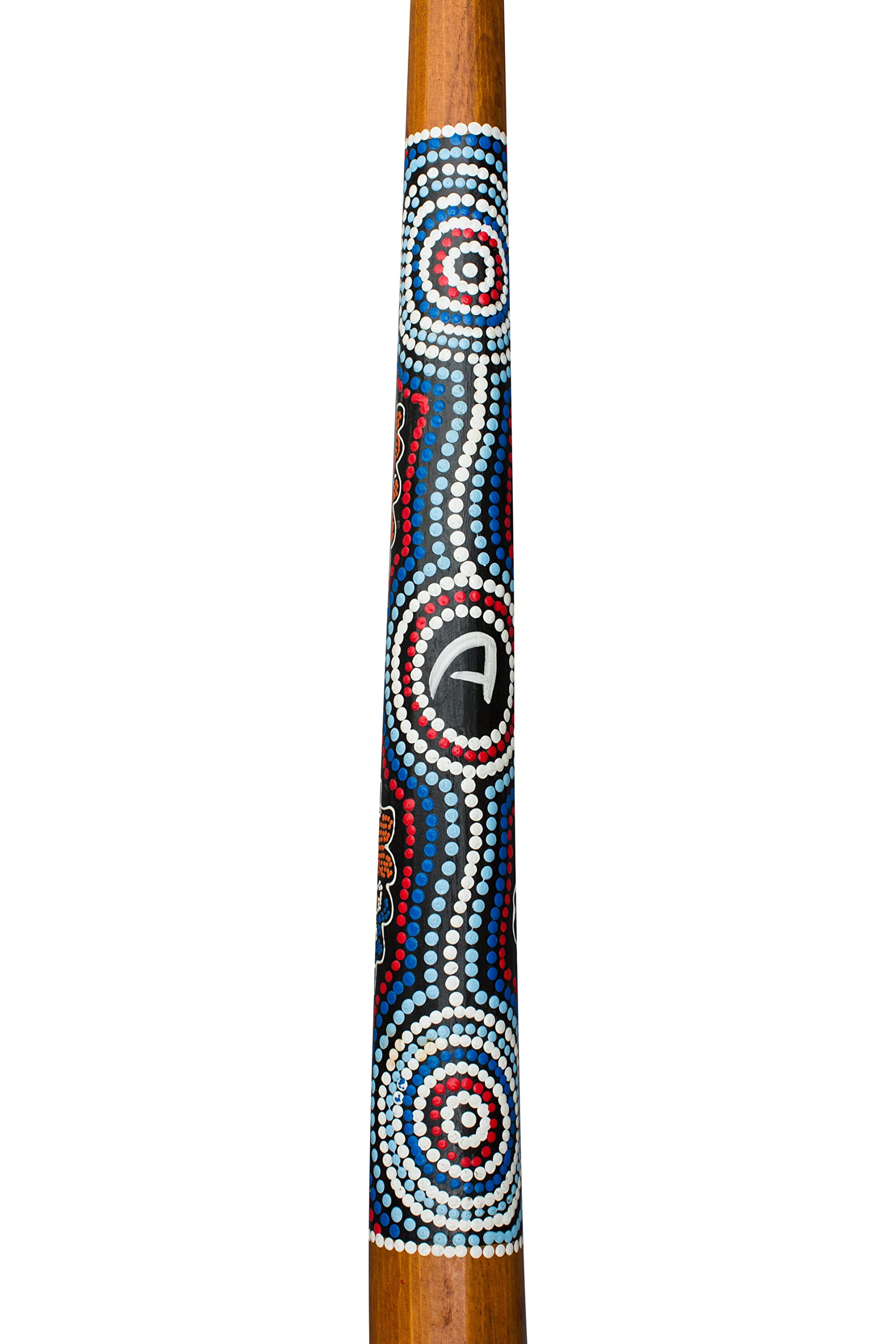 Didgeridoo aus Holz handbemalt mit Online-Kurs & Zirkularatmung