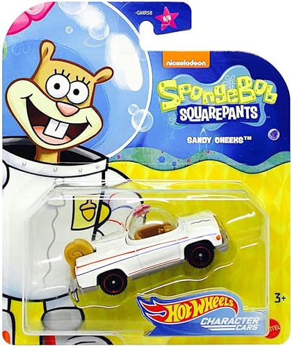 Bob Esponja Coche de personajes coleccionable - Compatible con y fabricado por Hotwheels ~ Sandy The Squirrel ~ GMR59 disponible en Yaxa Costa Rica