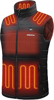 Venustas Men's Heated Vest with Battery, Lightweight Quilted Vest for Men