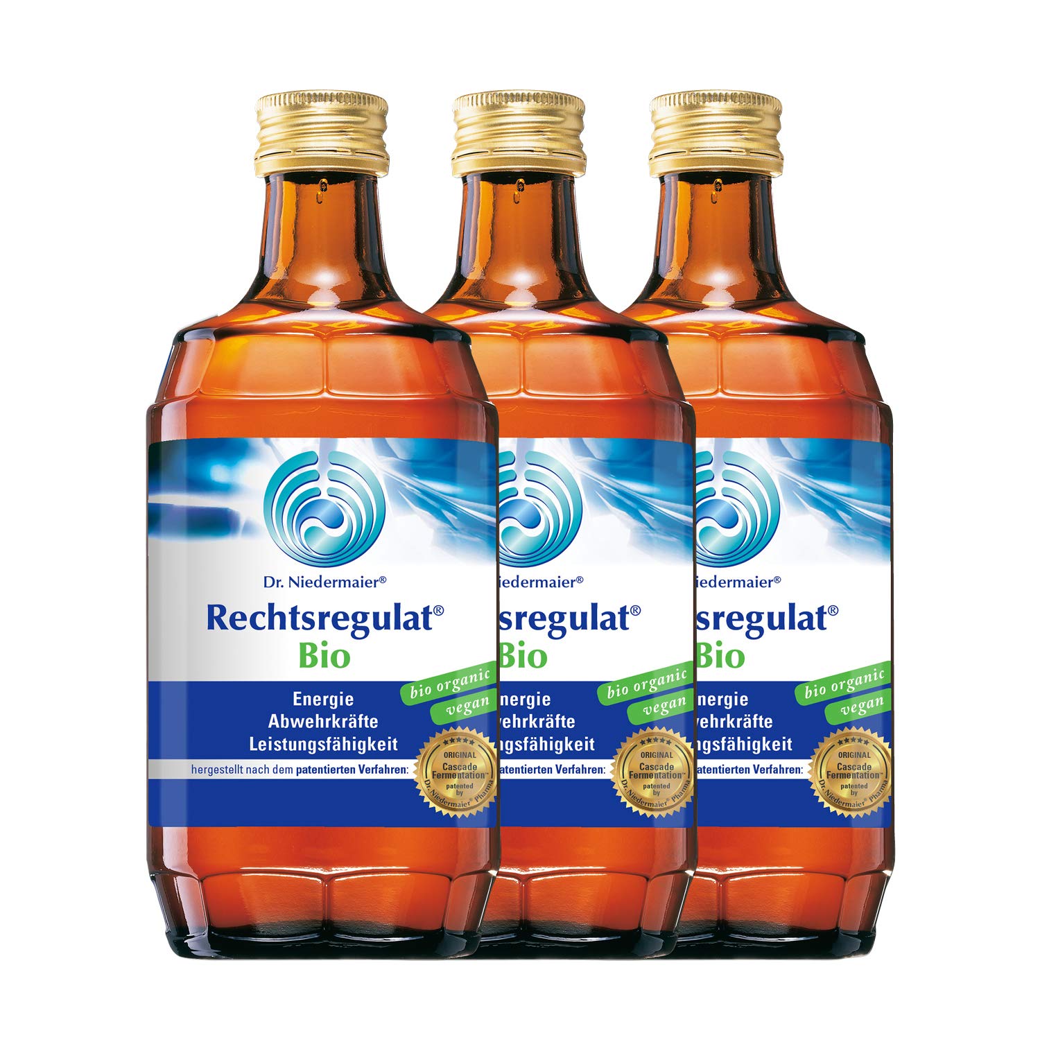 Dr. Niedermaier Rechtsregulat® Bio I enthält natürliches Vitamin C I Immunsystem stärken I fermentierte Enzyme für eine biologische, rein pflanzliche Immunregulierung I 3x 350ml (3er Pack)