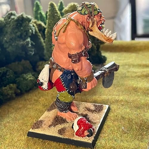 Miniatura 4 de Gigante 1 Ogro Troll en miniatura pintado Orcos Goblins Gargant  Batallas de fantasía  El Viejo Mundo  Oldhammer  1.102 in