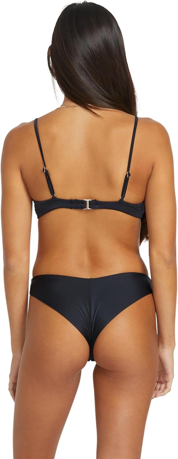 Volcom Women's Bikini Bottoms- Cheeky Coverage, UPF 50+ Sun Protection, Beach & Pool Swimwear, Sun, X-Small