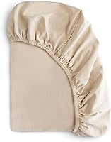 mushie Stretchy Organic Cotton Crib Sheet - Soft Breathable Fitted 28x52 Inch for Standard Cribs (Fog)