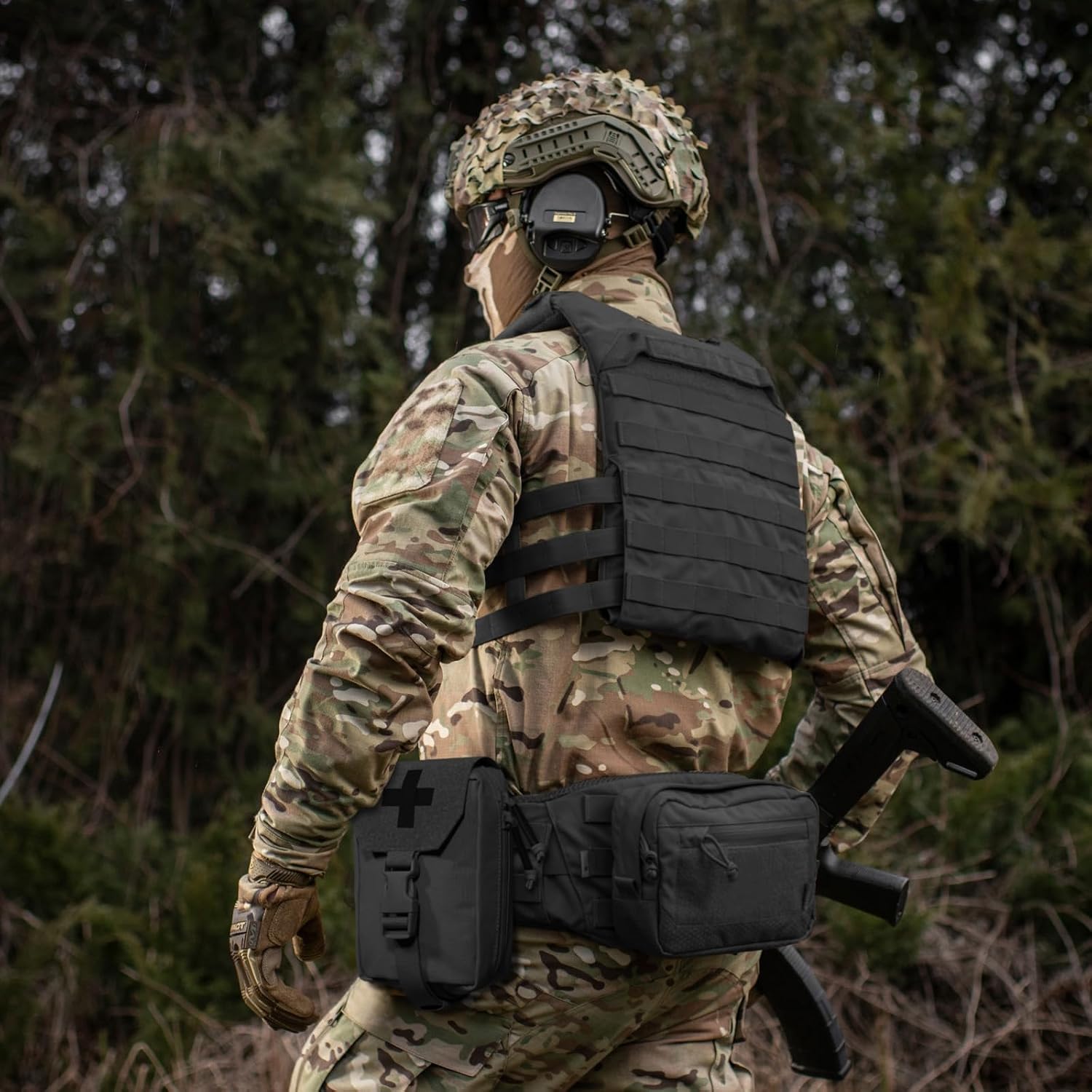 PETAC GEAR Tactical Rip Away Medical IFAK Pouch Tear Off First Aid EDC Pouches Molle & Belt Outdoor Emergency Survival Bag