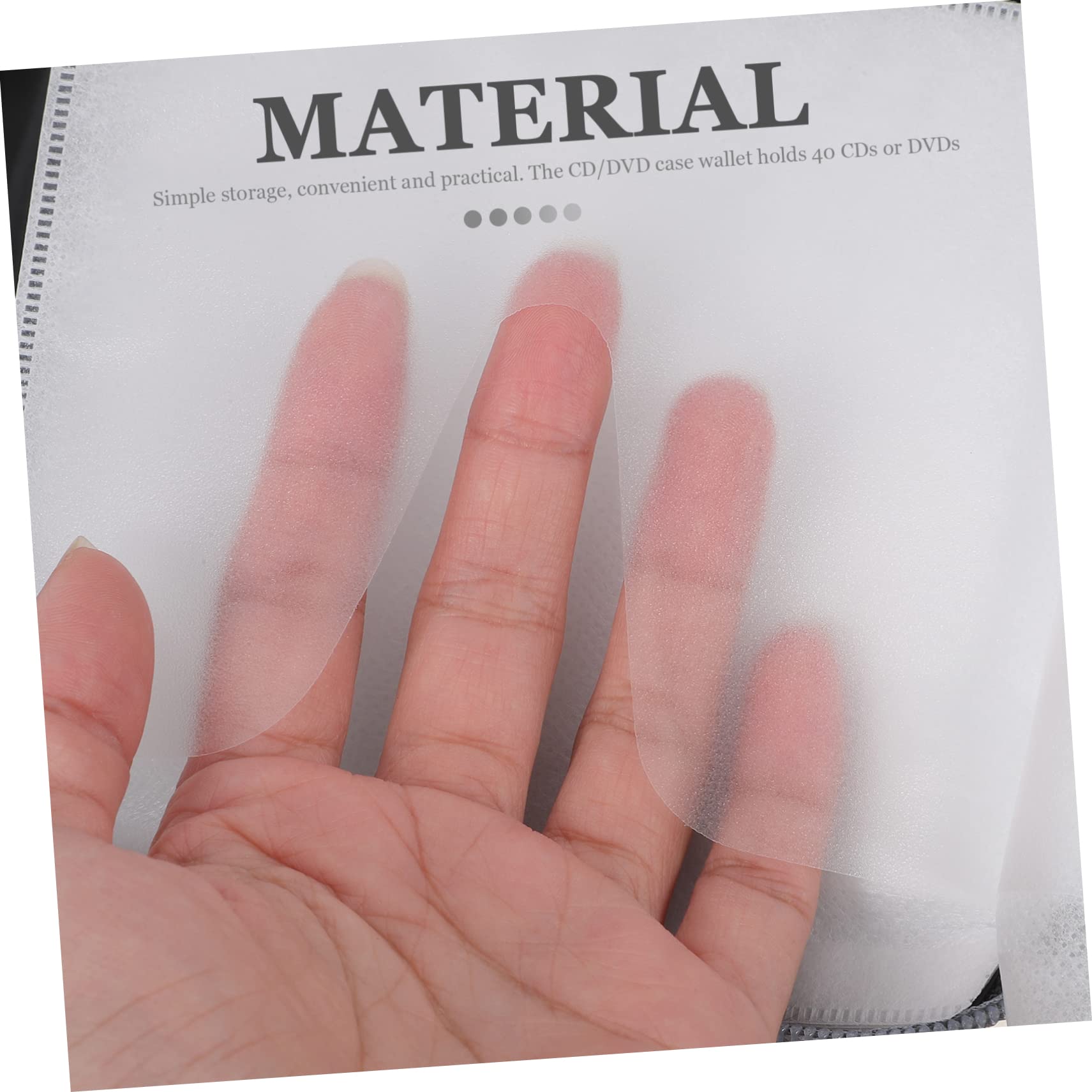 Luxshiny 2Pcs CD Dvd Storage Case Portable Slot Organizer Lightweight CD Holder for Car Home Use Stylish Solid Color Design Protects Against Scratches