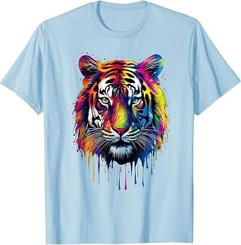 Rainbow Tiger Paint T-Shirt