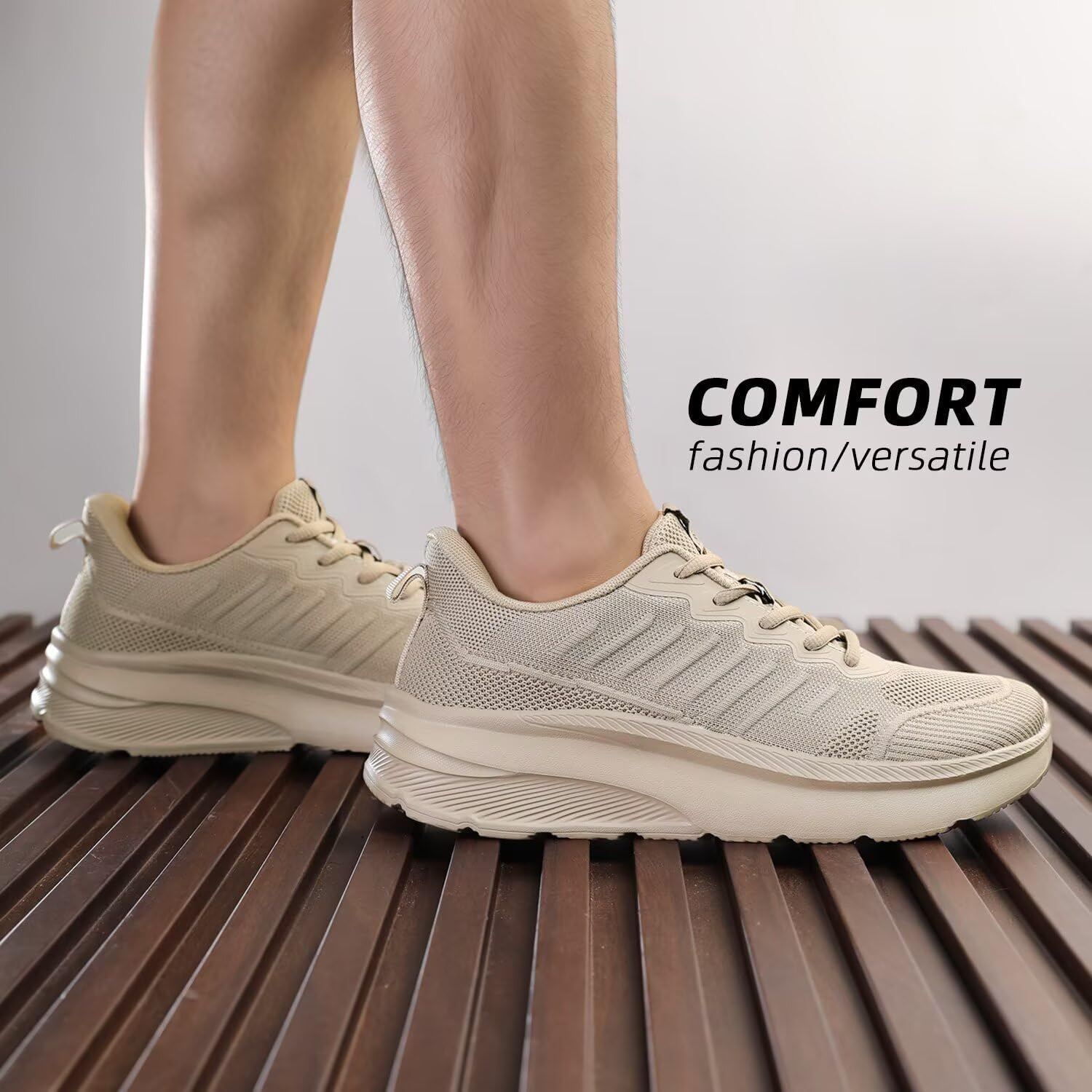 Mens Wide Walking Shoes Soft Sole Non Slip Running Comfortable Tennis Breathable Athletic Gym Workout Sport Sneakers - Image 2
