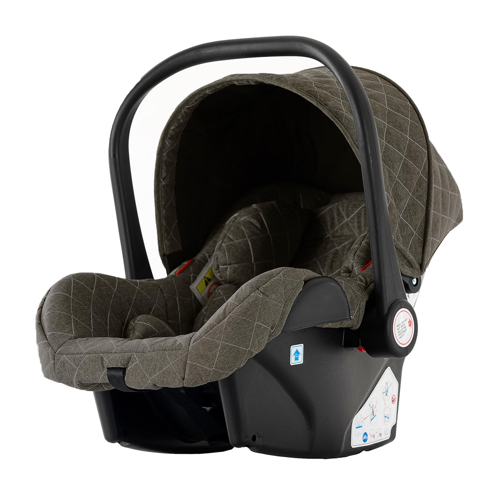 MoLi Kinderwagen 3 in 1, Kinderwagen mit Umkehrbarem Doppelschiebemodus, Buggy mit Großer Bequemer Babywanne, Kombikinderwagen 3 in 1 Rahmen Aluminiumlegierung Faltbar Hohe Landschaft (225 Deep Grey)