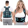 Posture Corrector for Women & Men, Adjustable Back Brace Back Straightener, Upper Back & Shoulder Support for Improved Posture, Sizes M & L